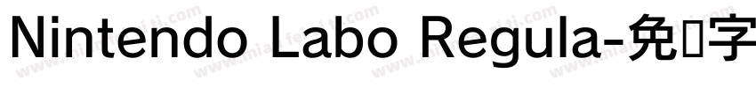 Nintendo Labo Regula字体转换